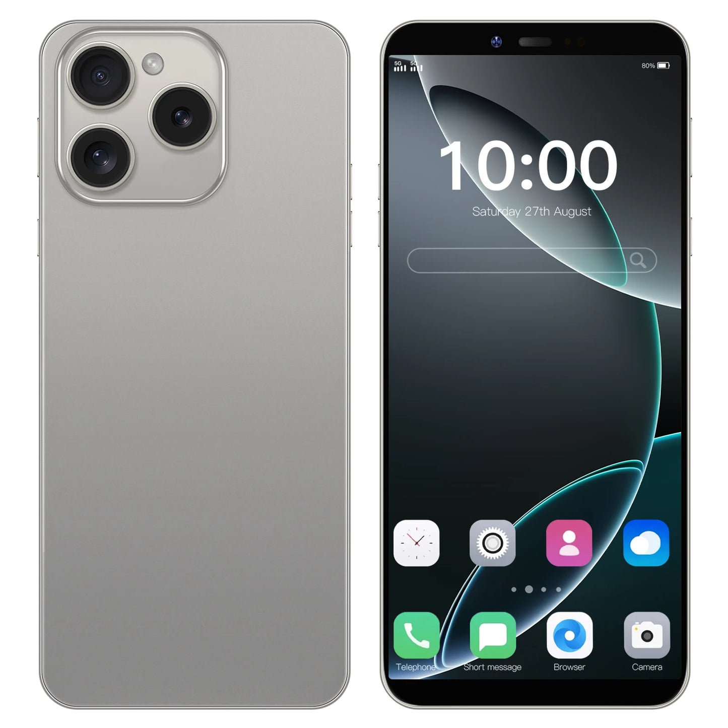 I16 Pro Max New Smartphone 5G 7.3-inch High-definition Android 13 Snapdragon 8gen3 10core Dual SIM Phone 6800mAh Unlocking Phone