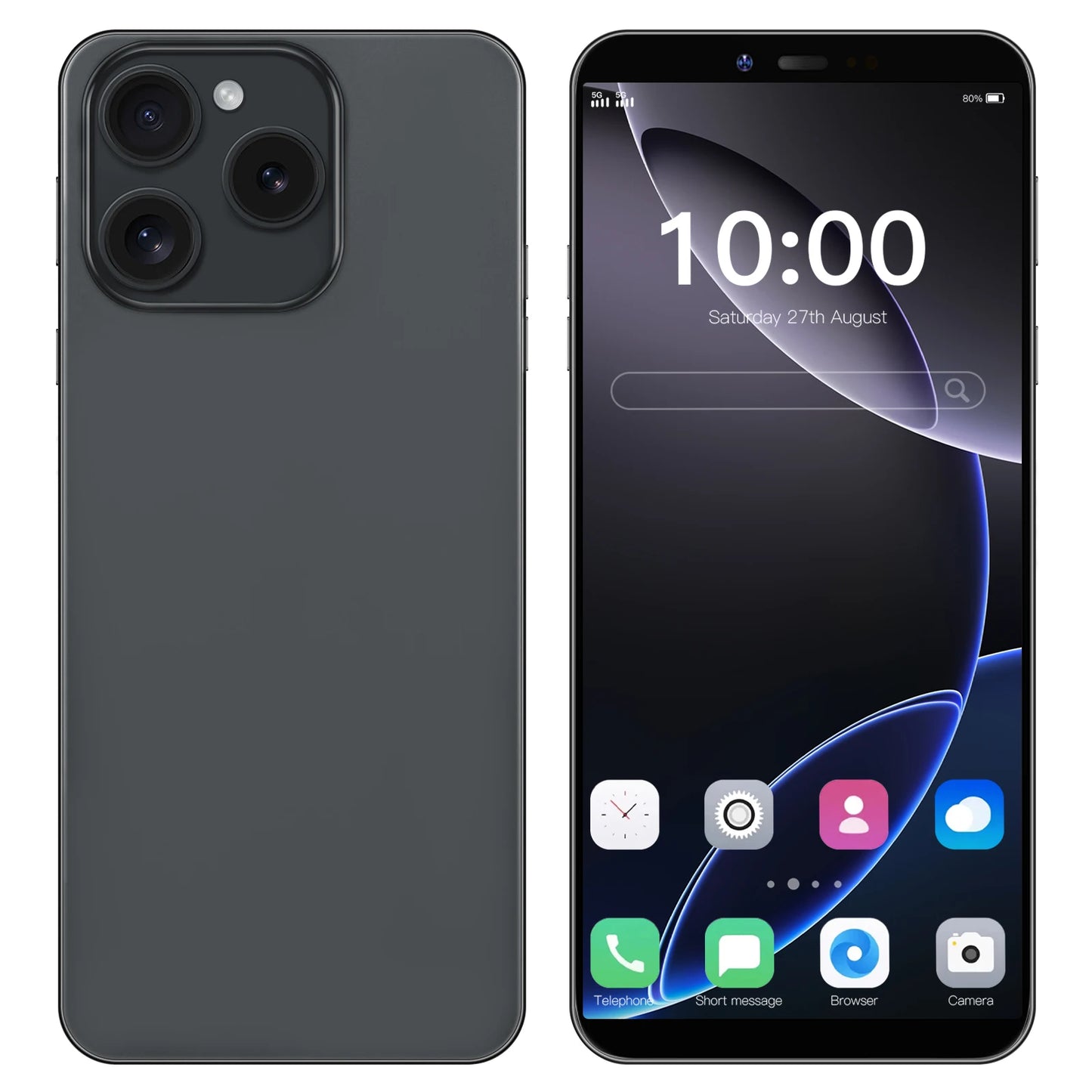 I16 Pro Max New Smartphone 5G 7.3-inch High-definition Android 13 Snapdragon 8gen3 10core Dual SIM Phone 6800mAh Unlocking Phone