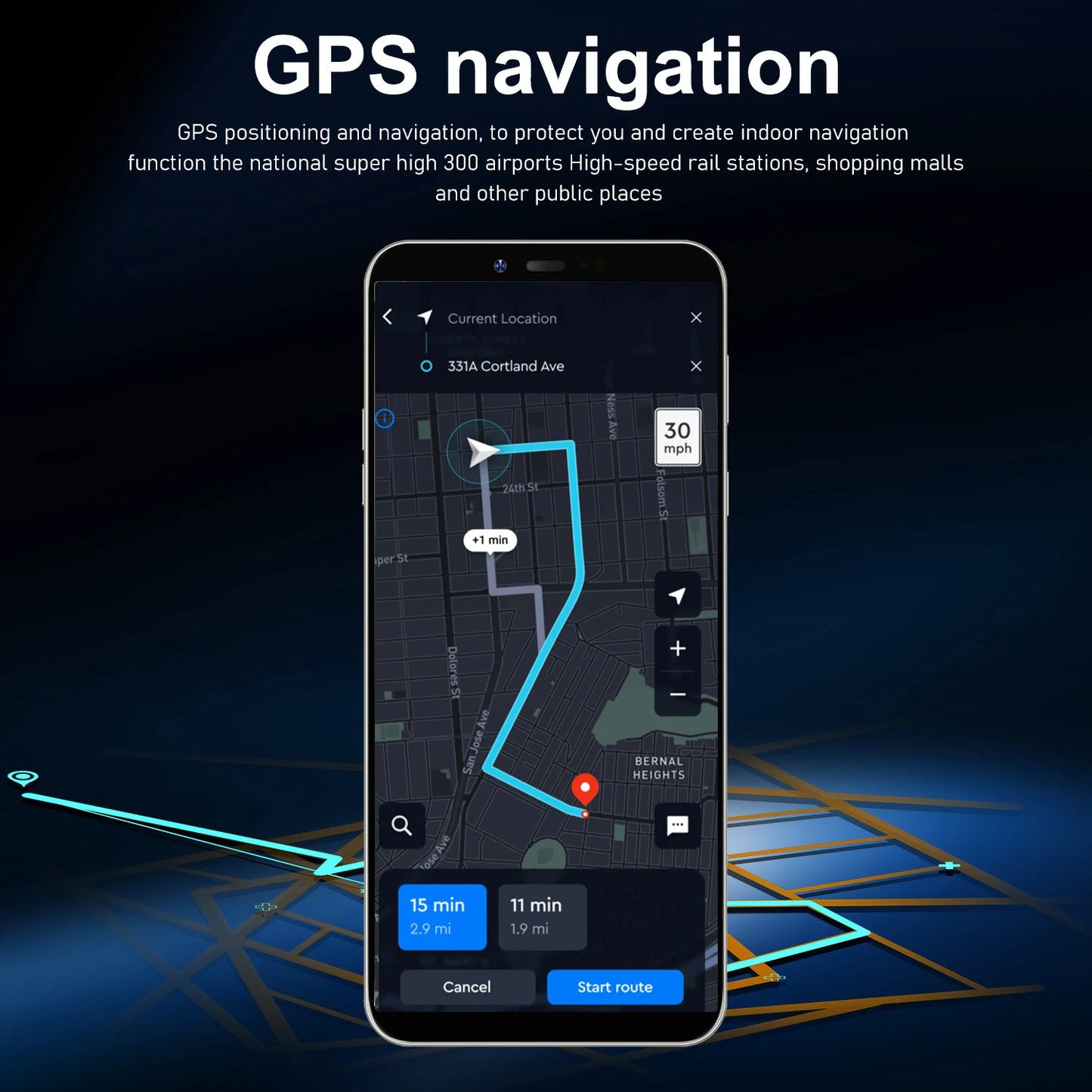 I16 Pro Max New Smartphone 5G 7.3-inch High-definition Android 13 Snapdragon 8gen3 10core Dual SIM Phone 6800mAh Unlocking Phone