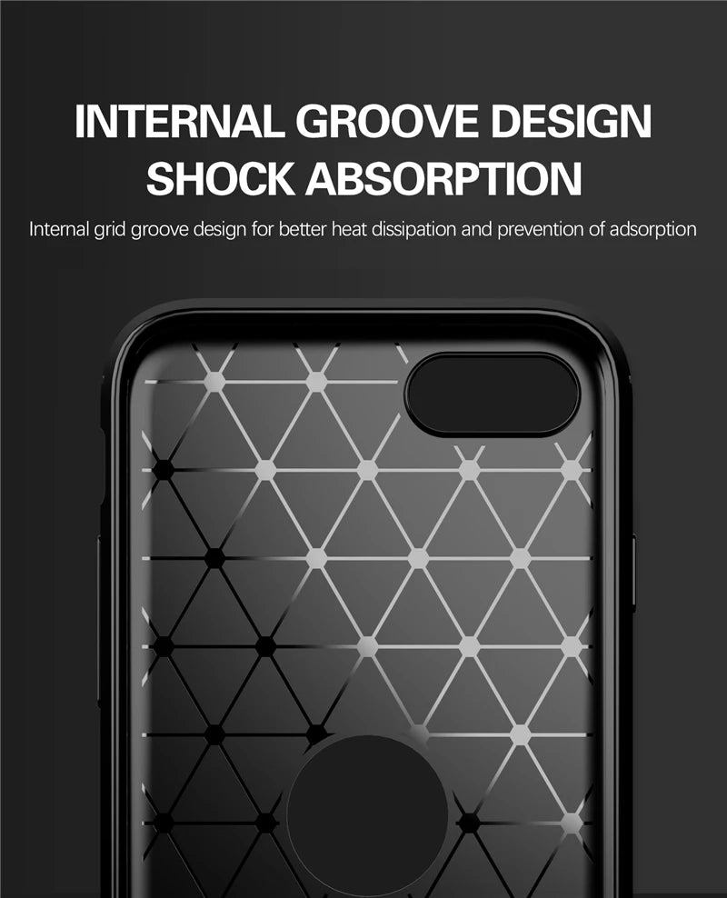 For Cover iPhone SE 2022 Case For iPhone SE 2020 Cover Shockproof TPU Carbon Fiber Case For iPhone 7 8 Plus 13 12 Pro Max Fundas