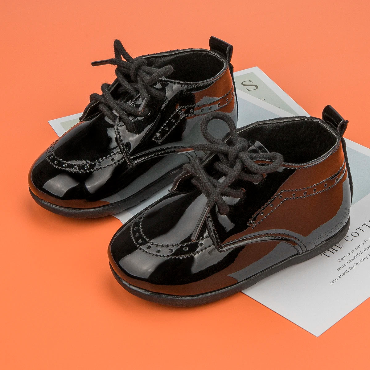 Meckior New Baby Shoes Retro Leather Boy Girl Shoes Toddler Rubber Sole Anti-slip First Walkers Newborn Infant Baby Crib Shoes
