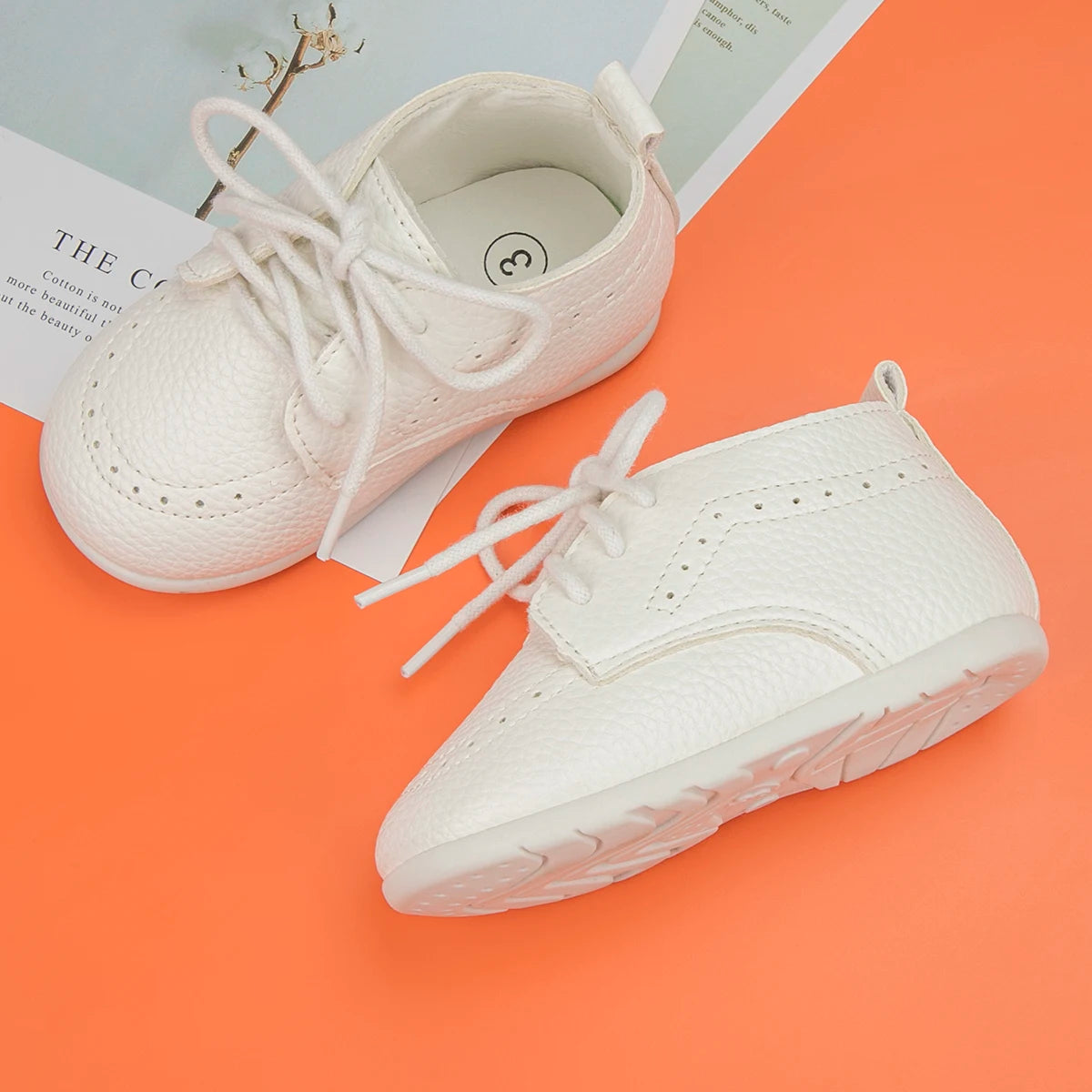 Meckior New Baby Shoes Retro Leather Boy Girl Shoes Toddler Rubber Sole Anti-slip First Walkers Newborn Infant Baby Crib Shoes