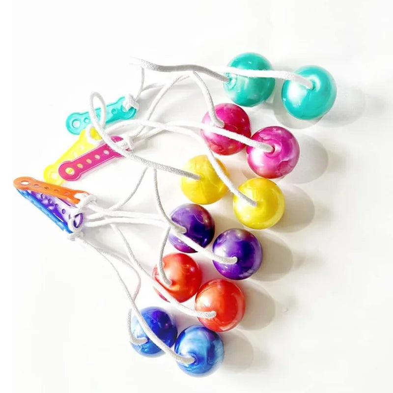 Clackers Balls On A String Fidget ADHD Anxiety Autism Sensory Toys For Kids Juggling Game Party Favors Kinder Spielzeuge