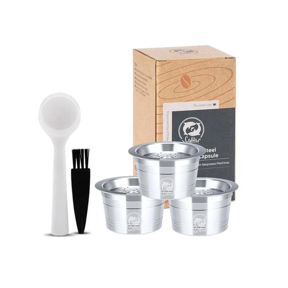 for Tchibo Cafissimo Easy K fee Reusable Coffee Capsule Lov Passione 3 Hearts Coffee Pods Stainless Steel Refill Filters Pod - E-line.com