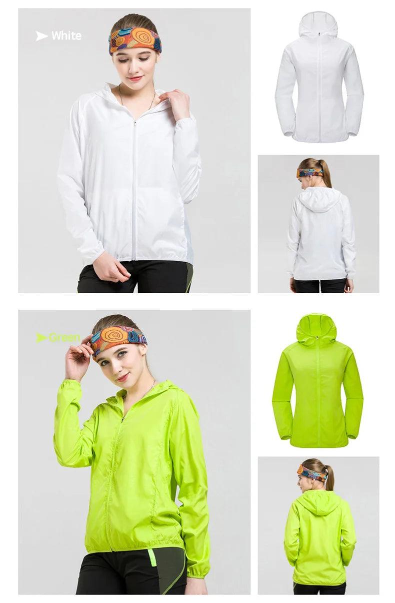 Camping Waterproof Jacket Men Women Windbreaker Men Raincoat Rain Jacket Men Waterproof Hiking Climbing Clothes Sun Protection - E-line.com
