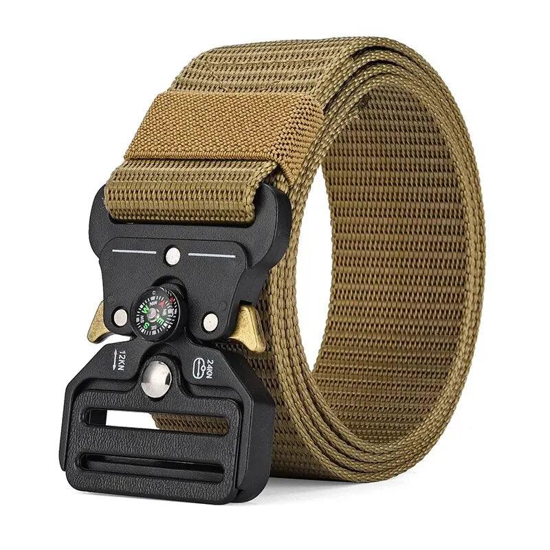 Men's Belt Outdoor Multi Function Compass Belt High Quality Canvas For Nylon Male Luxury Belts Women's Sports Jeans Neutral Belt - E-line.com