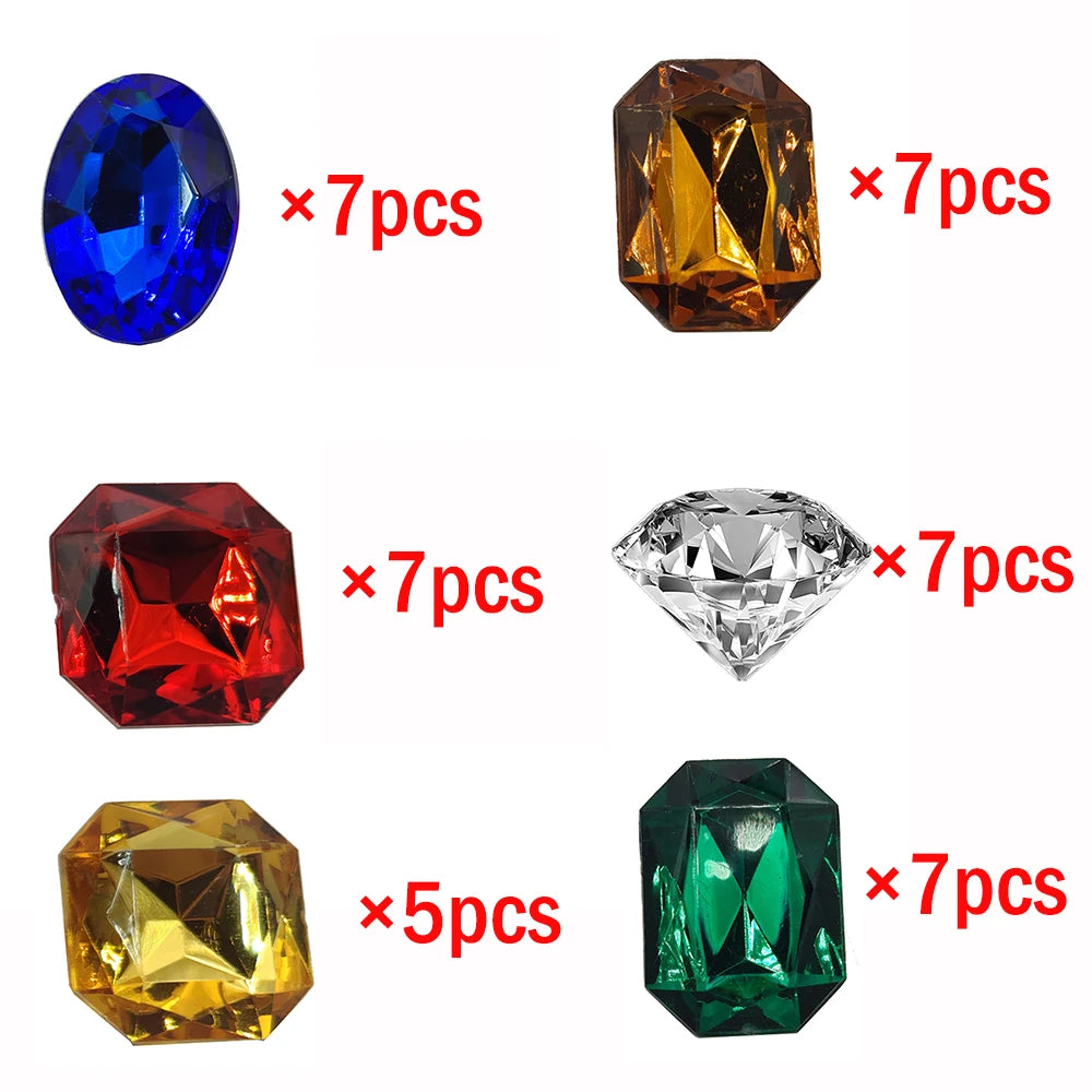DIY Acrylic jewels Board Game Gemstone Token 40Pcs adding a touch of luxury to your game board