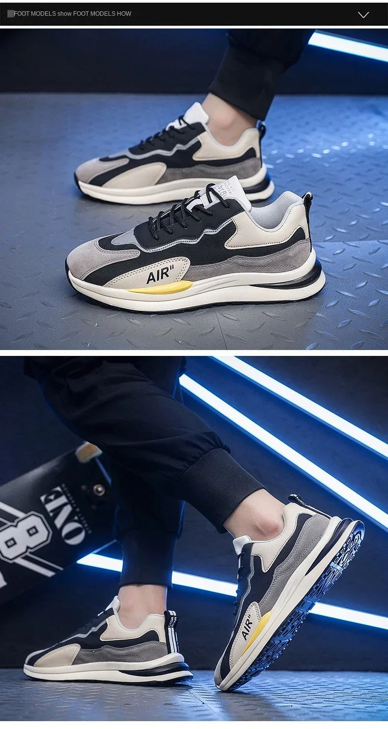 Men Casual Sneakers Fashion Breathable Running Shoes New Mesh Men's Platform Walking Sneakers Shoes Male Zapatillas Hombre
