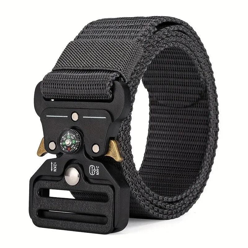 Men's Belt Outdoor Multi Function Compass Belt High Quality Canvas For Nylon Male Luxury Belts Women's Sports Jeans Neutral Belt - E-line.com