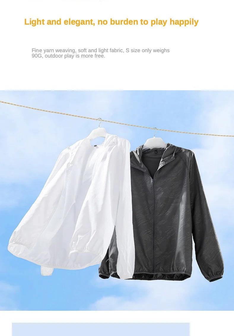 Camping Waterproof Jacket Men Women Windbreaker Men Raincoat Rain Jacket Men Waterproof Hiking Climbing Clothes Sun Protection - E-line.com