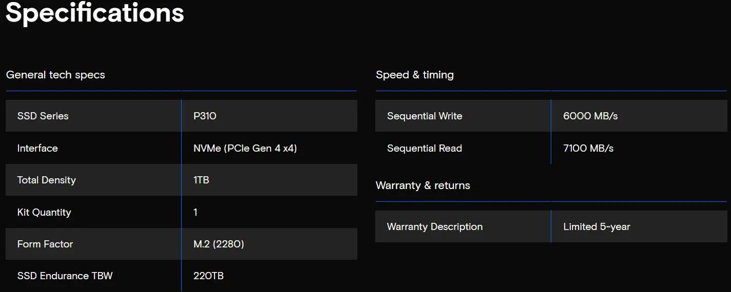 Crucial P3 Plus 2TB 1TB 500GB PCIe Gen4 3D NAND NVMe M.2 2280 SSD, up to 5000MB/s Solid State Drive Disk(OEM Package)