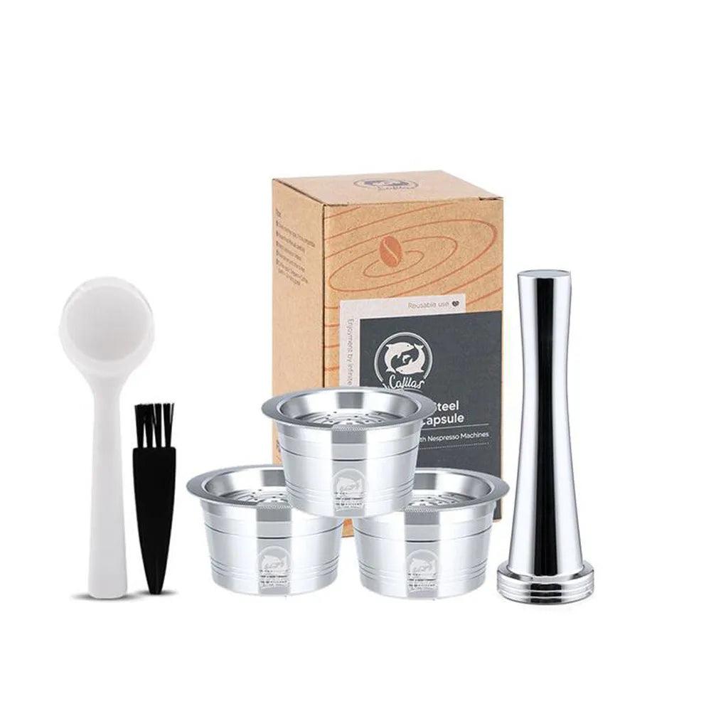 for Tchibo Cafissimo Easy K fee Reusable Coffee Capsule Lov Passione 3 Hearts Coffee Pods Stainless Steel Refill Filters Pod - E-line.com