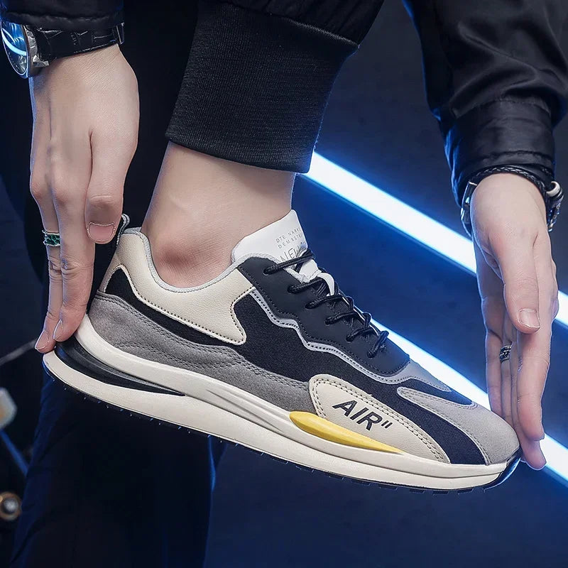 Men Casual Sneakers Fashion Breathable Running Shoes New Mesh Men's Platform Walking Sneakers Shoes Male Zapatillas Hombre