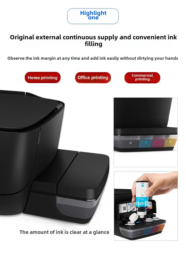 HP Tank415 Original All-in-One Photo Printer Copy Machine Wireless Small A4 Office Home Student Use Compatible with Mac And Wind
