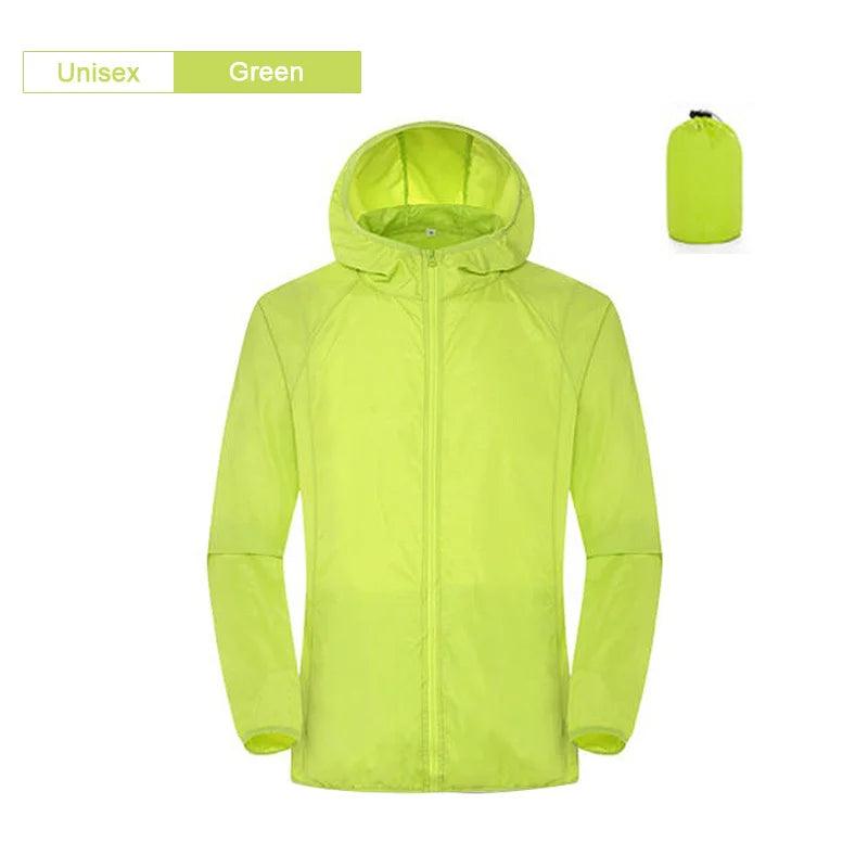 Camping Waterproof Jacket Men Women Windbreaker Men Raincoat Rain Jacket Men Waterproof Hiking Climbing Clothes Sun Protection - E-line.com