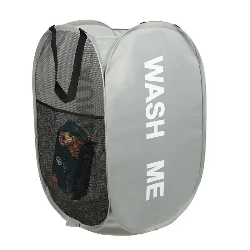 Mesh Pop-up Laundry Basket, Laundry Basket, Foldable Dirty Clothes Storage Basket, Large Capacity Storage Basket - E-line.com