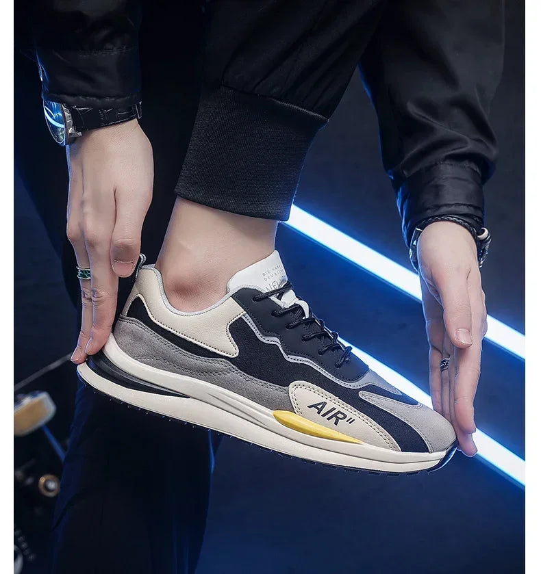 Men Casual Sneakers Fashion Breathable Running Shoes New Mesh Men's Platform Walking Sneakers Shoes Male Zapatillas Hombre