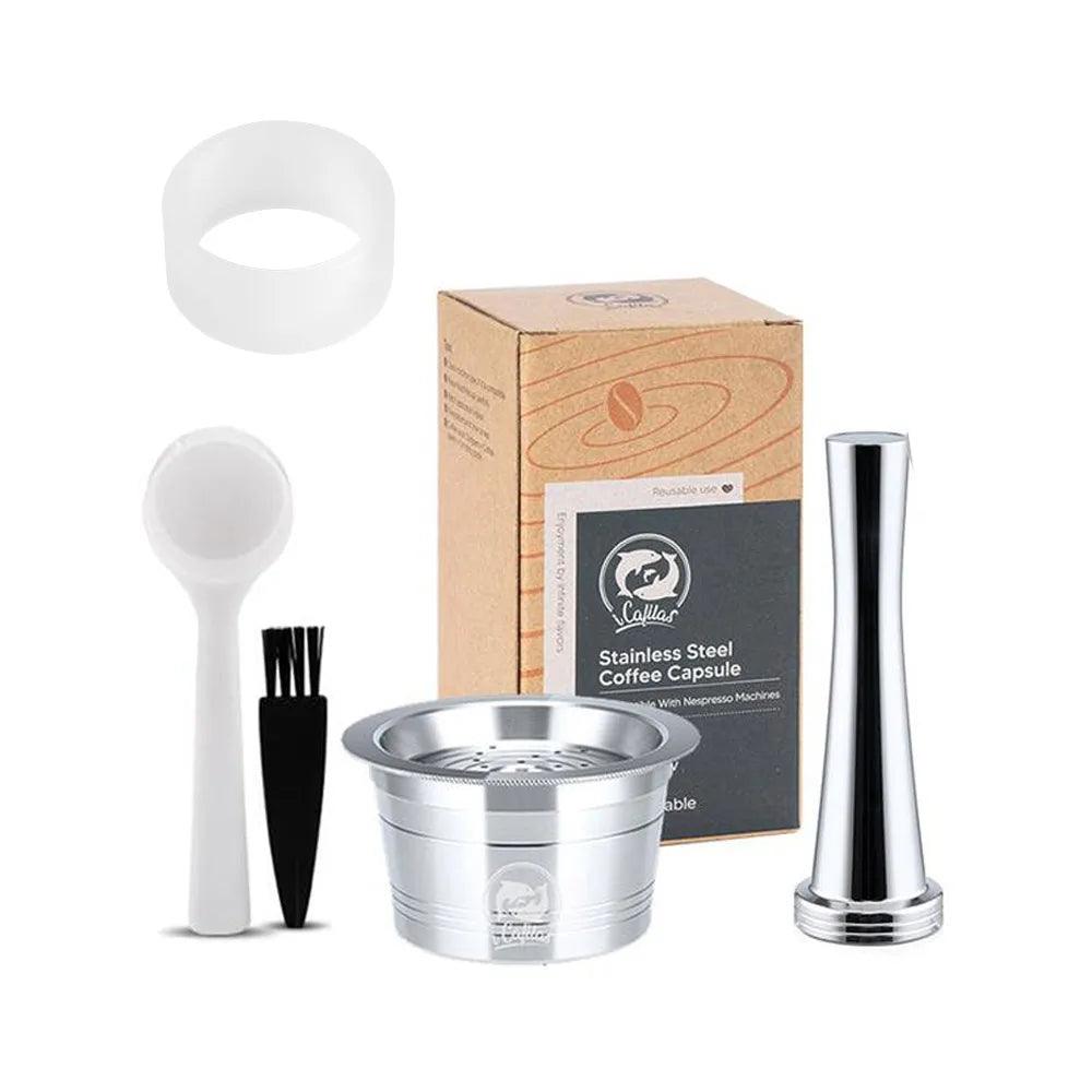 for Tchibo Cafissimo Easy K fee Reusable Coffee Capsule Lov Passione 3 Hearts Coffee Pods Stainless Steel Refill Filters Pod - E-line.com