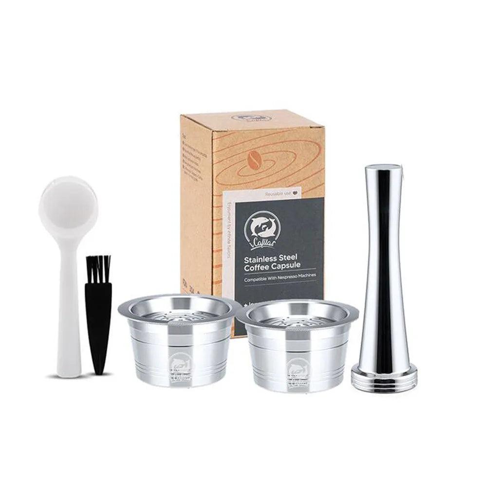 for Tchibo Cafissimo Easy K fee Reusable Coffee Capsule Lov Passione 3 Hearts Coffee Pods Stainless Steel Refill Filters Pod - E-line.com