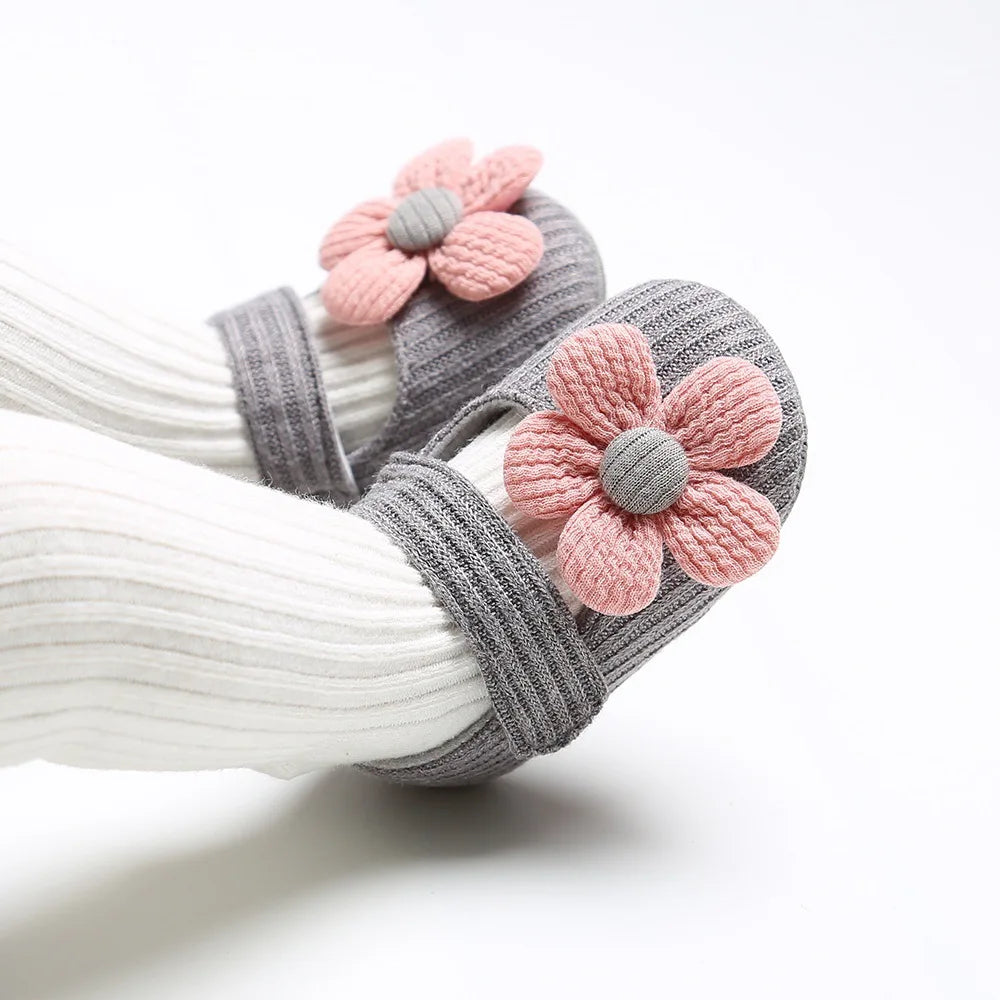 0-18M Baby Girls Cotton Shoes Retro Spring Autumn Toddlers Prewalkers Cotton Shoes Infant Soft Bottom First Walkers - Winduu