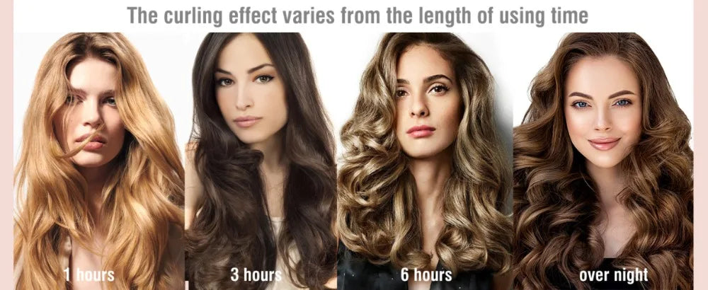 Heatless Hair Curler No Heat Hair Rollers Lazy Curling Rod Headband Soft Curls Sleeping Flexi Rods with Hook Hair Styling Tools