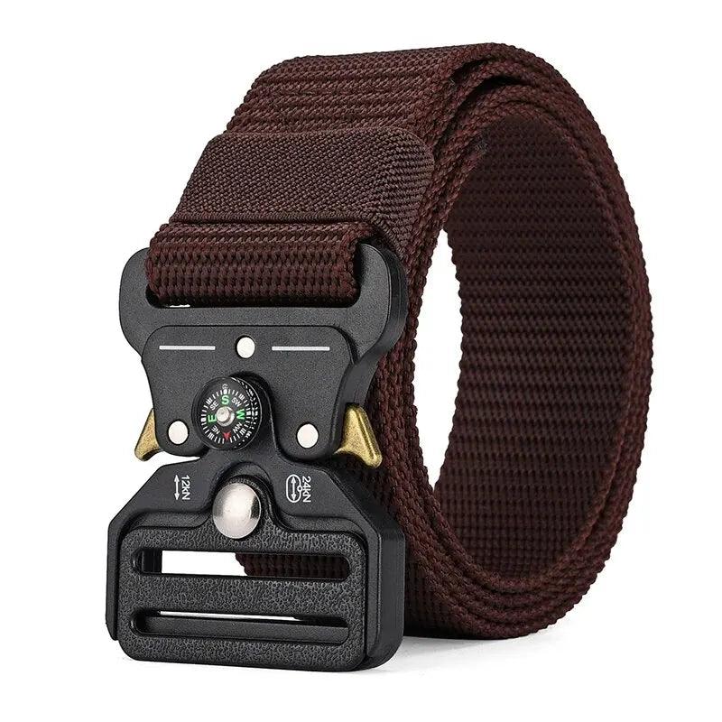 Men's Belt Outdoor Multi Function Compass Belt High Quality Canvas For Nylon Male Luxury Belts Women's Sports Jeans Neutral Belt - E-line.com