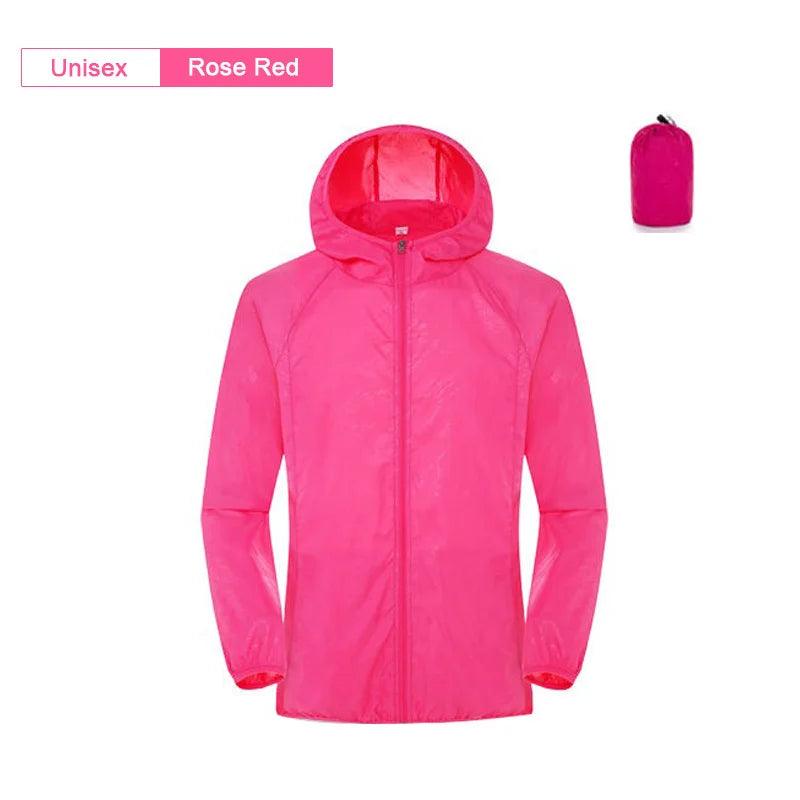 Camping Waterproof Jacket Men Women Windbreaker Men Raincoat Rain Jacket Men Waterproof Hiking Climbing Clothes Sun Protection - E-line.com