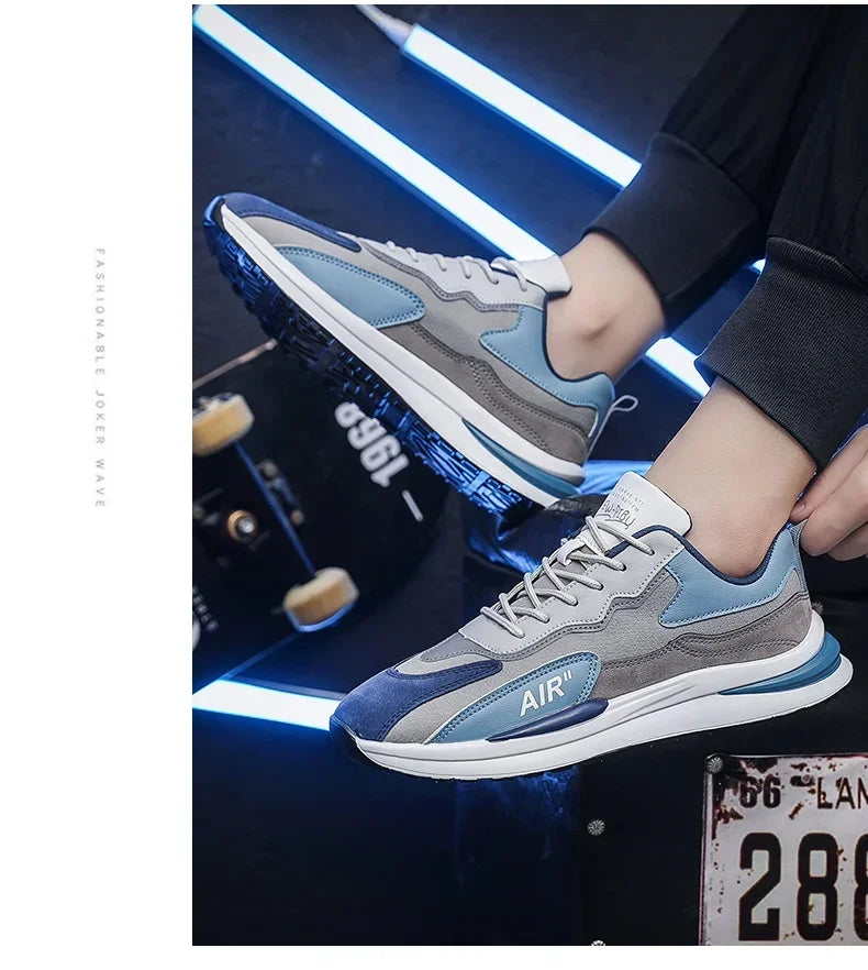 Men Casual Sneakers Fashion Breathable Running Shoes New Mesh Men's Platform Walking Sneakers Shoes Male Zapatillas Hombre