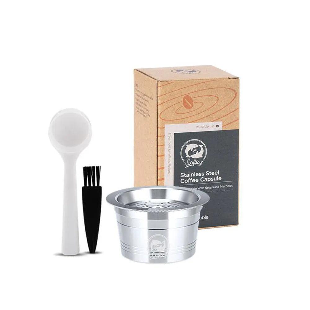 for Tchibo Cafissimo Easy K fee Reusable Coffee Capsule Lov Passione 3 Hearts Coffee Pods Stainless Steel Refill Filters Pod - E-line.com