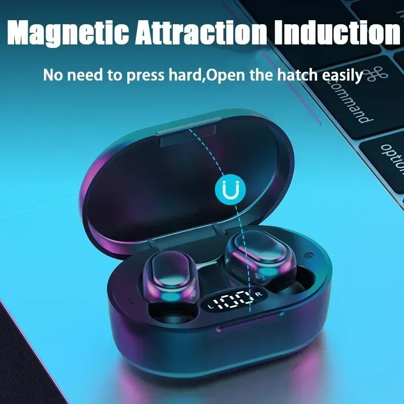 E7S TWS Wireless Headphones Bluetooth Earphone Control Sport Headset Waterproof Microphone Music Earphone Work On All Smartphone