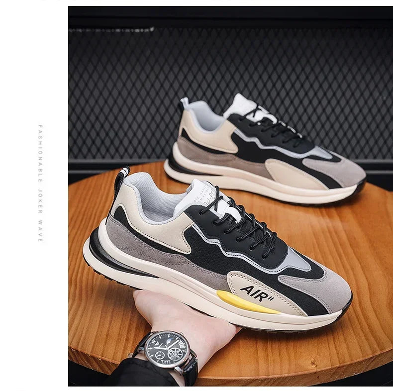 Men Casual Sneakers Fashion Breathable Running Shoes New Mesh Men's Platform Walking Sneakers Shoes Male Zapatillas Hombre