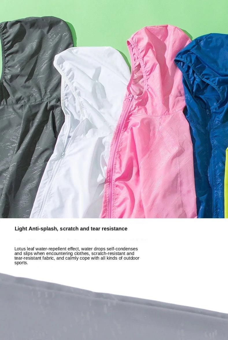 Camping Waterproof Jacket Men Women Windbreaker Men Raincoat Rain Jacket Men Waterproof Hiking Climbing Clothes Sun Protection - E-line.com