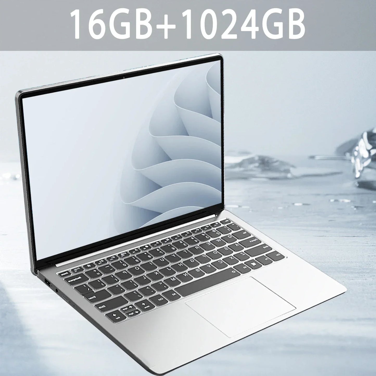 Laptop Intel Pentium N3700 16GB RAM 1024GB SSD Notebook 1920*1080 Resolution Windows 11 Unlock Computer Office Study Gamer PC