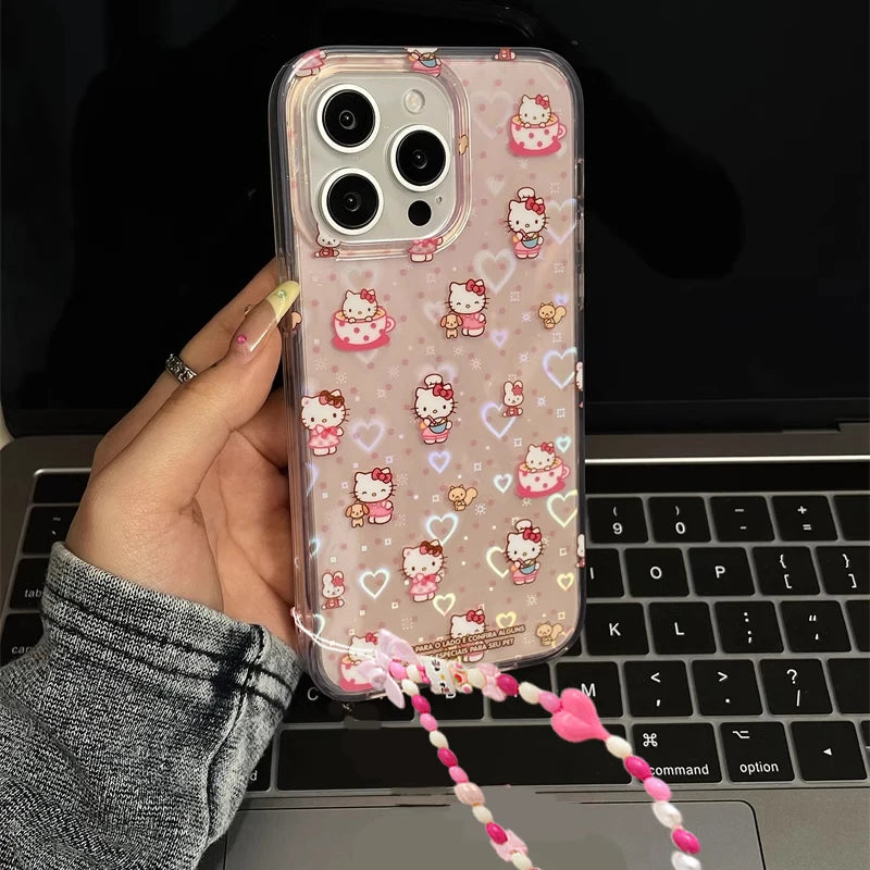 Cartoon Sanrio My Little Pony Hello Kitty Phone Case For iPhone 16 15 14 13 12 11 Pro Max XR XS Max 7 8 Plus MINI Y2K Cute Cover