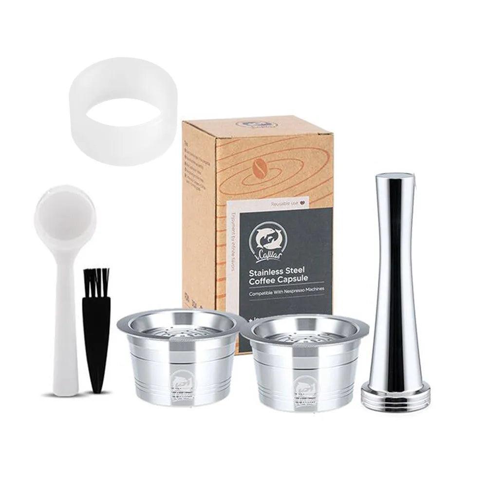 for Tchibo Cafissimo Easy K fee Reusable Coffee Capsule Lov Passione 3 Hearts Coffee Pods Stainless Steel Refill Filters Pod - E-line.com