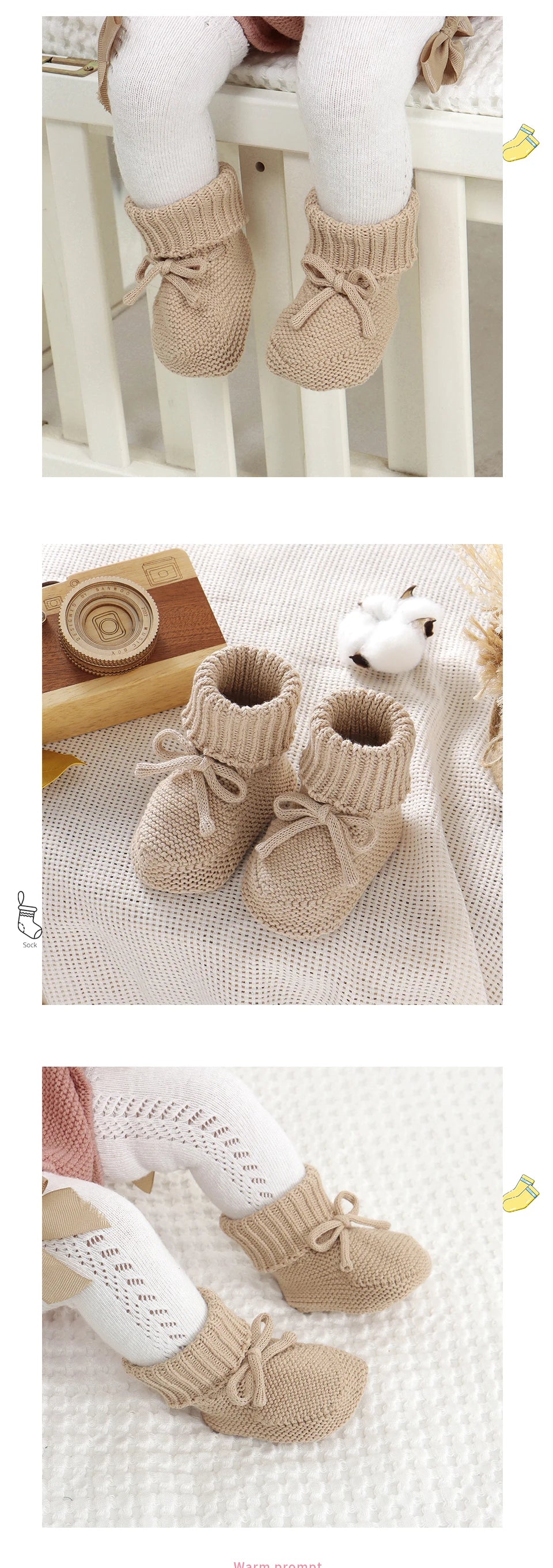Baby First Walkers Breathable Anti-slip Knitted Newborn Infant Boys Girls Solid Booties Prewalkers 0-18m Toddler Unisex Footwear