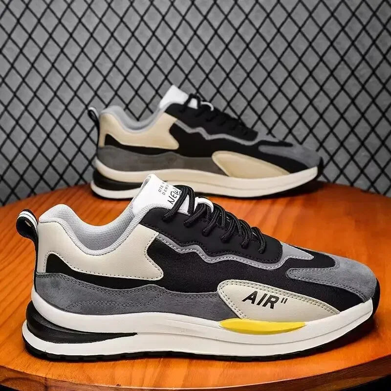 Men Casual Sneakers Fashion Breathable Running Shoes New Mesh Men's Platform Walking Sneakers Shoes Male Zapatillas Hombre