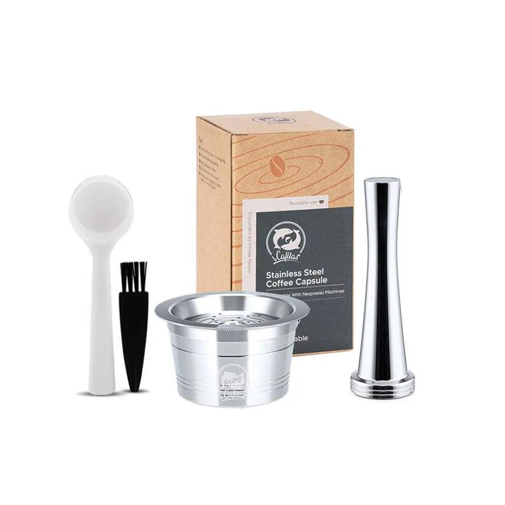 for Tchibo Cafissimo Easy K fee Reusable Coffee Capsule Lov Passione 3 Hearts Coffee Pods Stainless Steel Refill Filters Pod - E-line.com