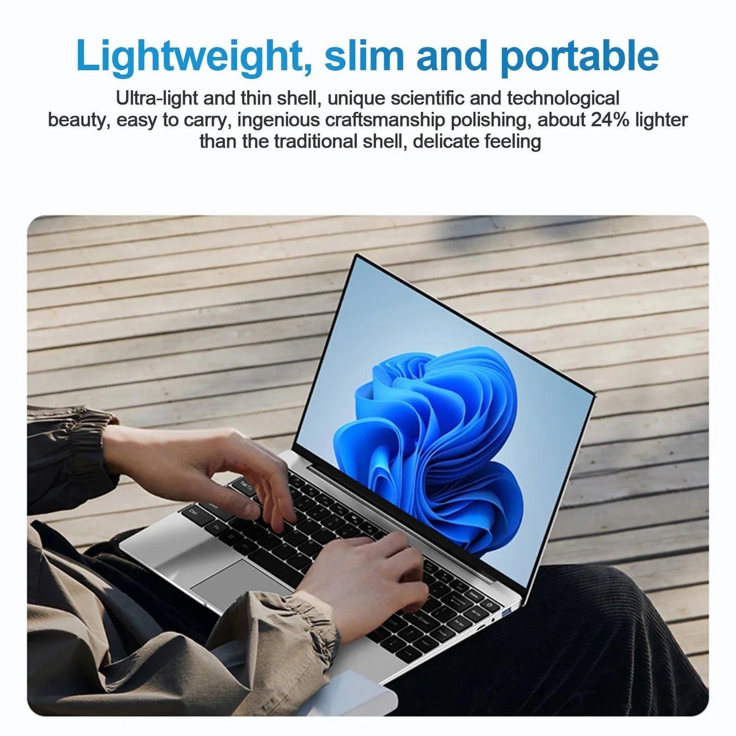 Laptop Intel Pentium N3700 16GB RAM 1024GB SSD Notebook 1920*1080 Resolution Windows 11 Unlock Computer Office Study Gamer PC