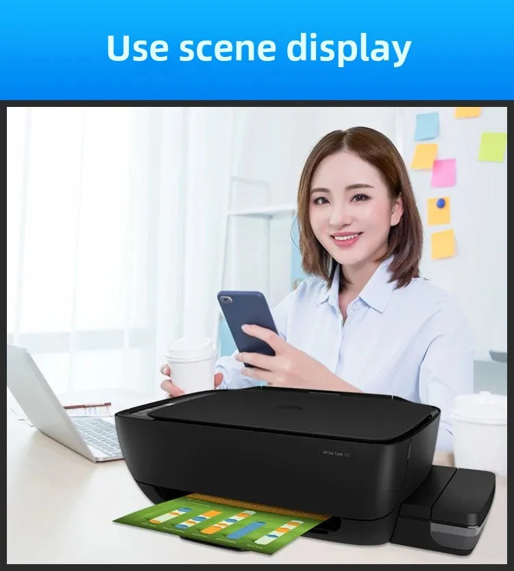 HP Tank415 Original All-in-One Photo Printer Copy Machine Wireless Small A4 Office Home Student Use Compatible with Mac And Wind