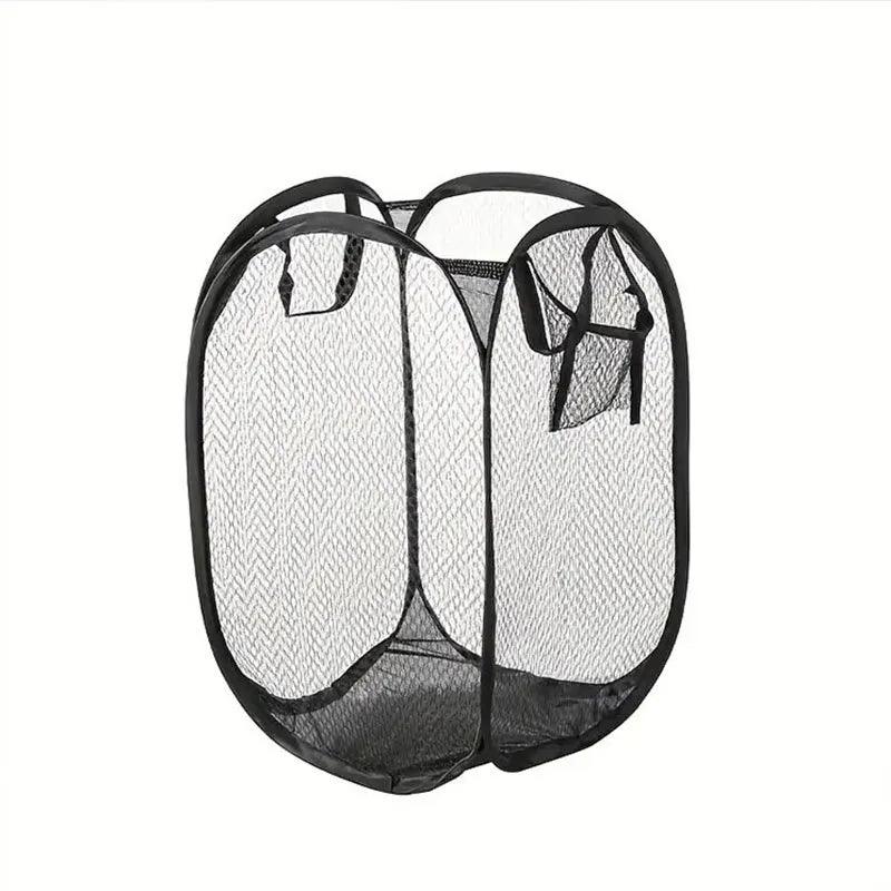 Mesh Pop-up Laundry Basket, Laundry Basket, Foldable Dirty Clothes Storage Basket, Large Capacity Storage Basket - E-line.com