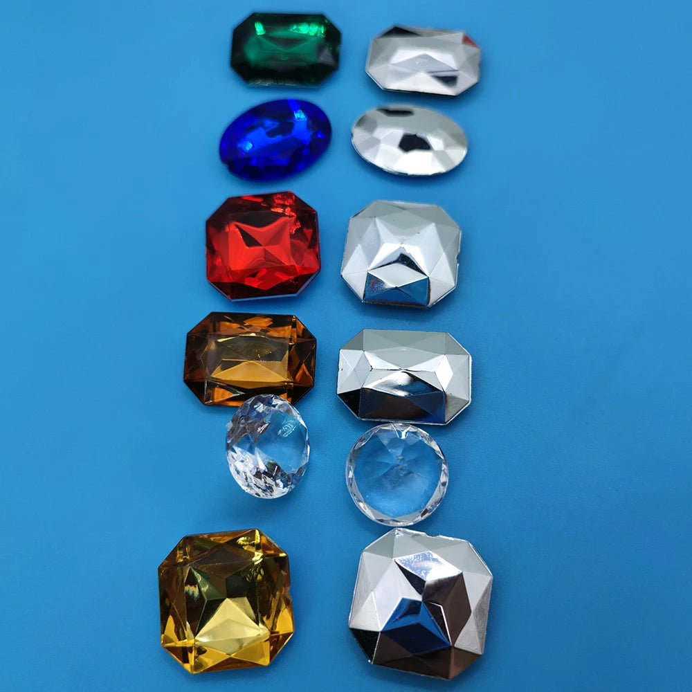 DIY Acrylic jewels Board Game Gemstone Token 40Pcs adding a touch of luxury to your game board