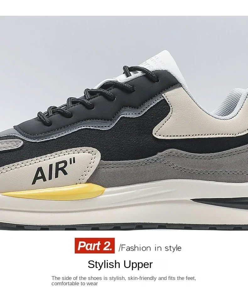Men Casual Sneakers Fashion Breathable Running Shoes New Mesh Men's Platform Walking Sneakers Shoes Male Zapatillas Hombre