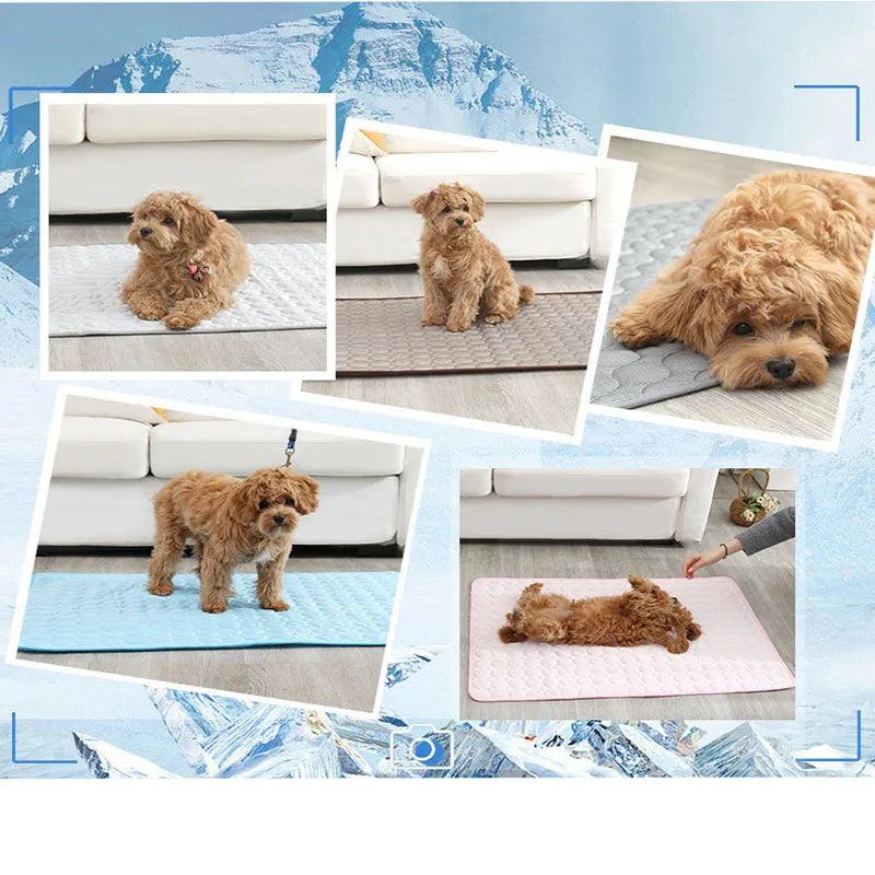 Dog Cooling Mat Summer Pad Pet Mat Bed for Dogs Cat Blanket Sofa Breathable Summer Washable Pet Supplies Accessories - E-line.com