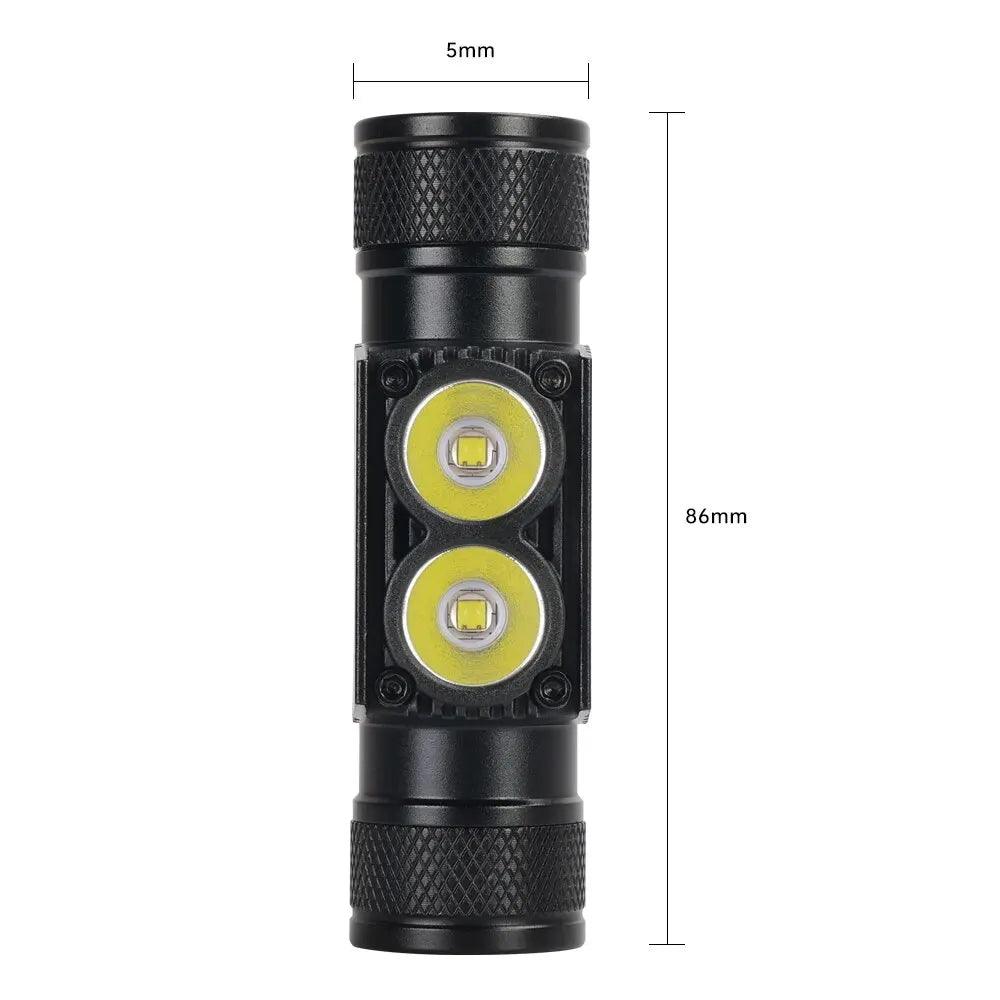 H25S Headlamp 18650 Headlight Dual SST40 LED 1200lm USB Rechargeable Outdoor Tactical Working Lamp - E-line.com