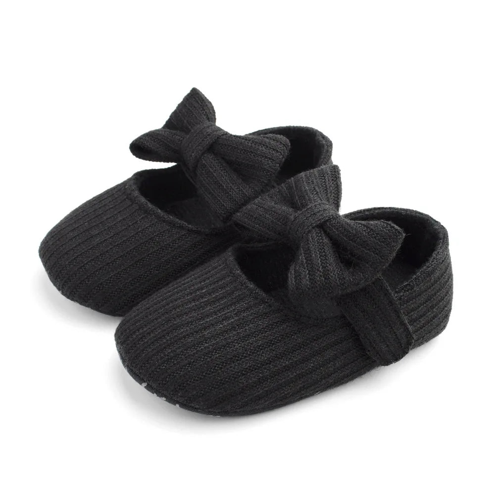 Baby Girl Soft Sole Shoes Infant Toddler Knitted Cute Shoes Little Girl First Walkers One Year Old Baby Girl Shoes