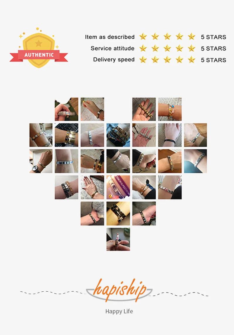 Hapiship 2023 Fashion Charm Italian Links Flower Flower Bee Tent Fit 9mm Bracelet Stainless Steel Making DIY Jewelry DJ661-C - E-line.com