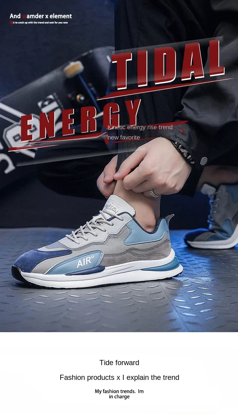 Men Casual Sneakers Fashion Breathable Running Shoes New Mesh Men's Platform Walking Sneakers Shoes Male Zapatillas Hombre