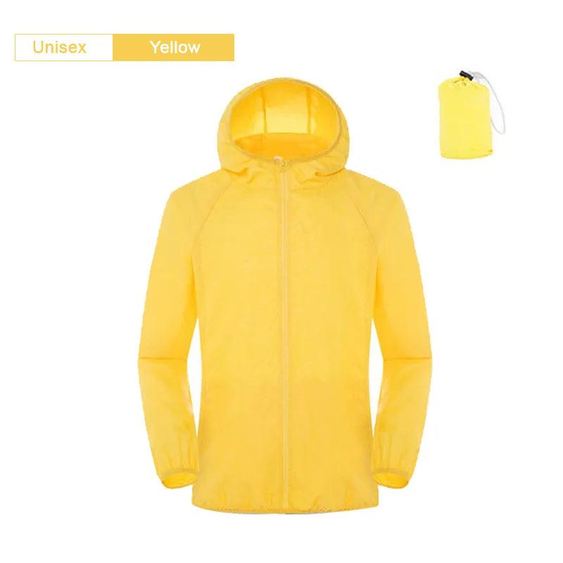 Camping Waterproof Jacket Men Women Windbreaker Men Raincoat Rain Jacket Men Waterproof Hiking Climbing Clothes Sun Protection - E-line.com