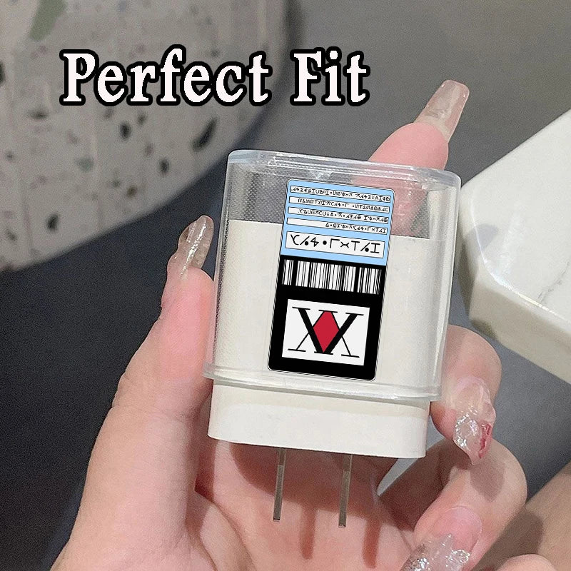 Hot Hunter X Hunter Hisoka Killua Protection Case for IPhone 15 14 13 Pro Max 18/20W Charger&Charging Protector Data Wire Winder